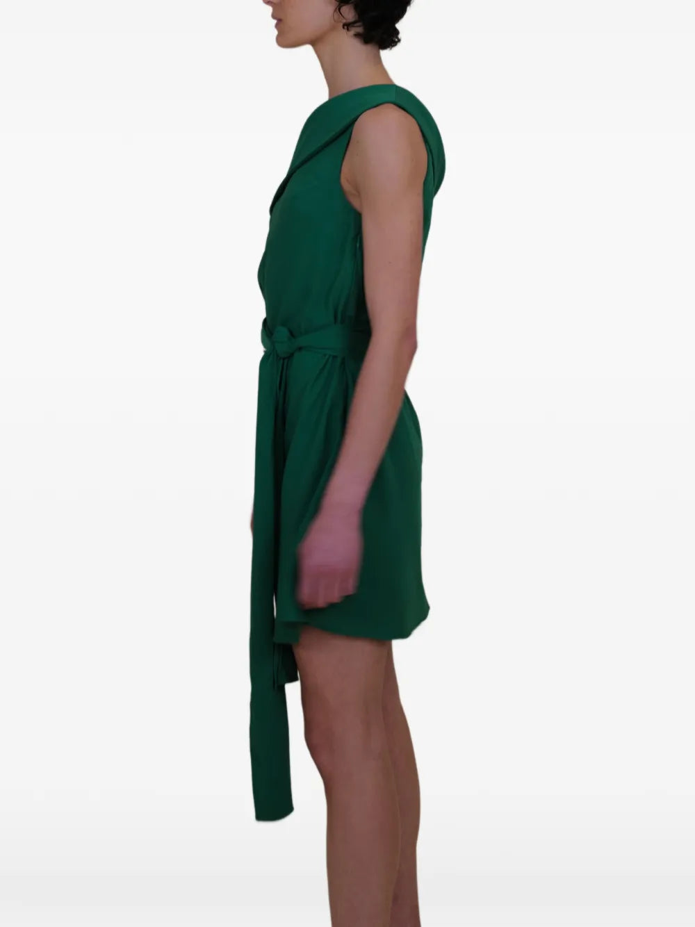 Azeeza Kavari One Shoulder Tie Mini Dress