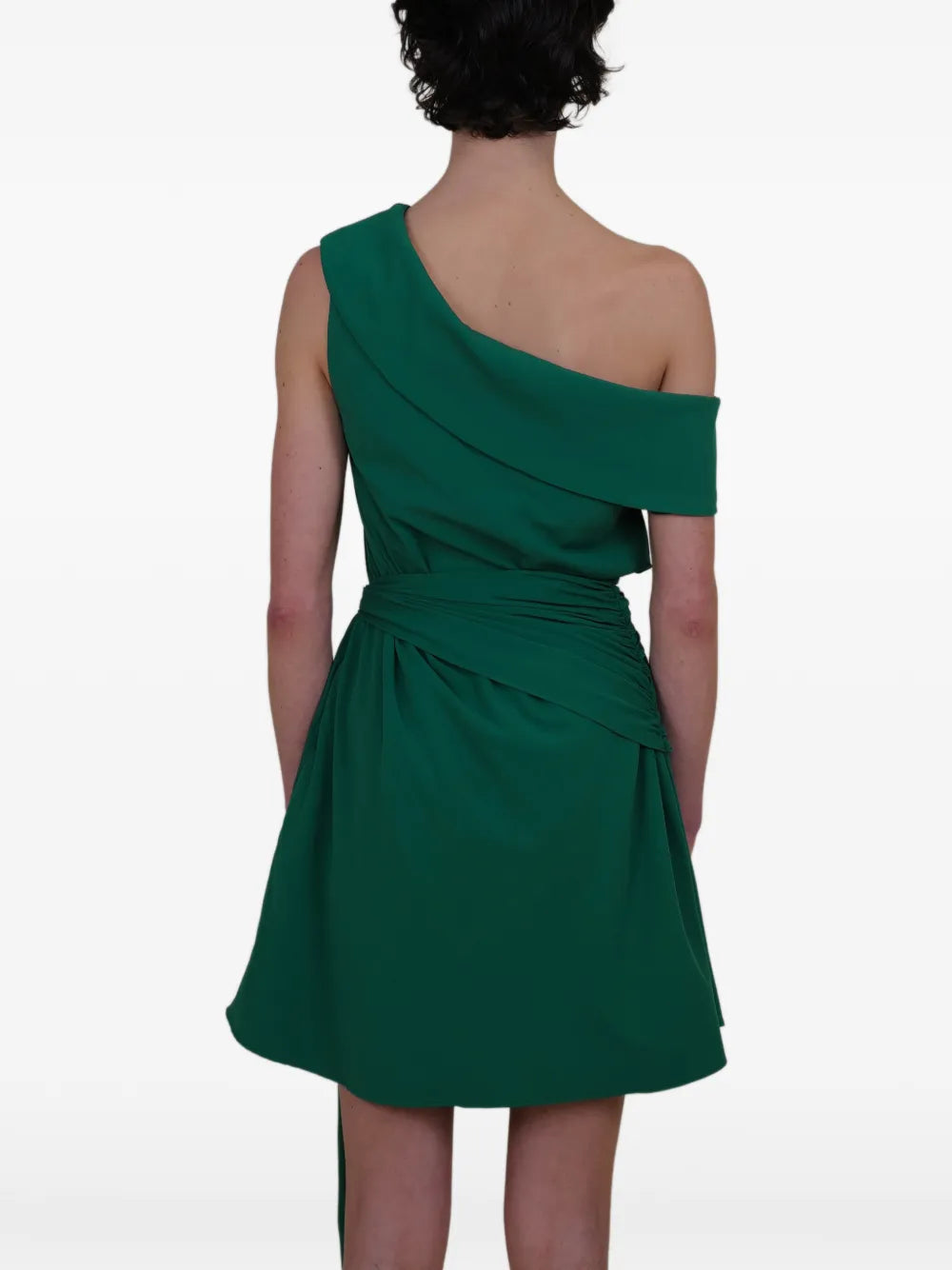 Azeeza Kavari One Shoulder Tie Mini Dress