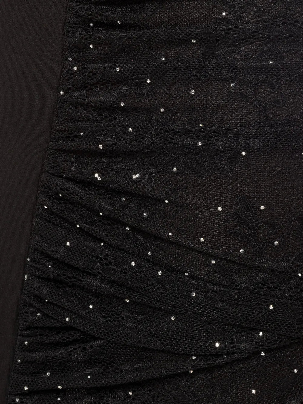 Nissa Rhinestone Embellishment Ruched Midi Dress