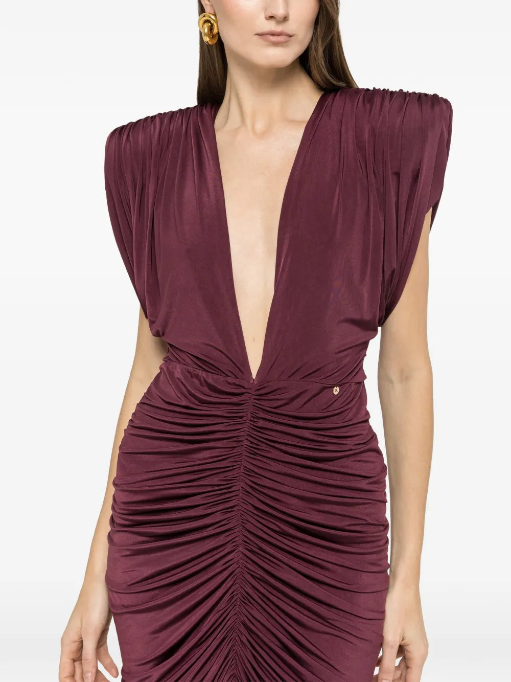 Nissa Ruched Midi Dress