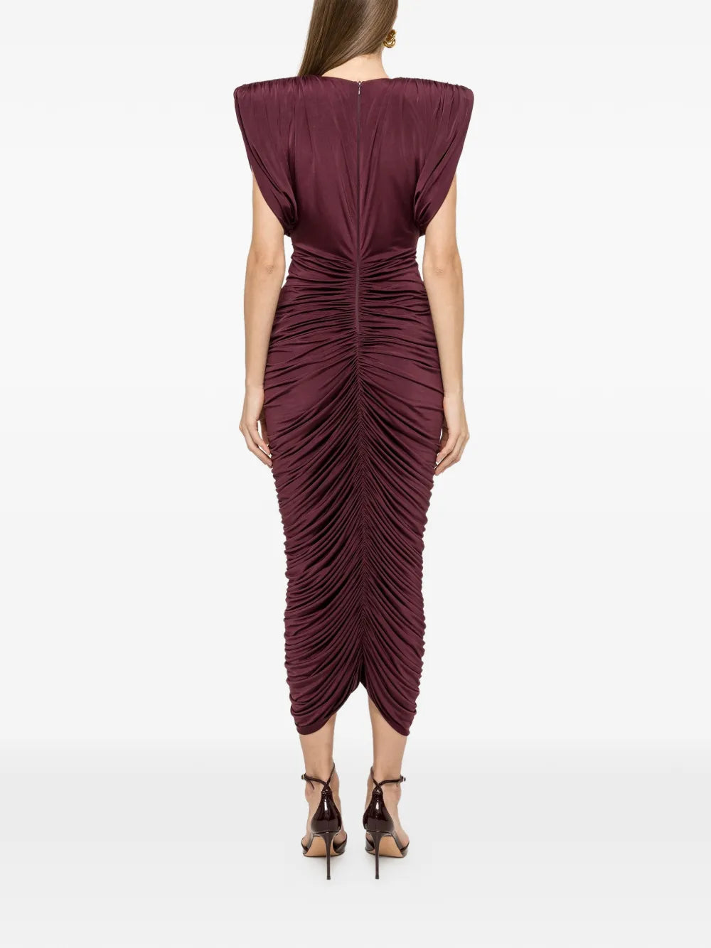 Nissa Ruched Midi Dress