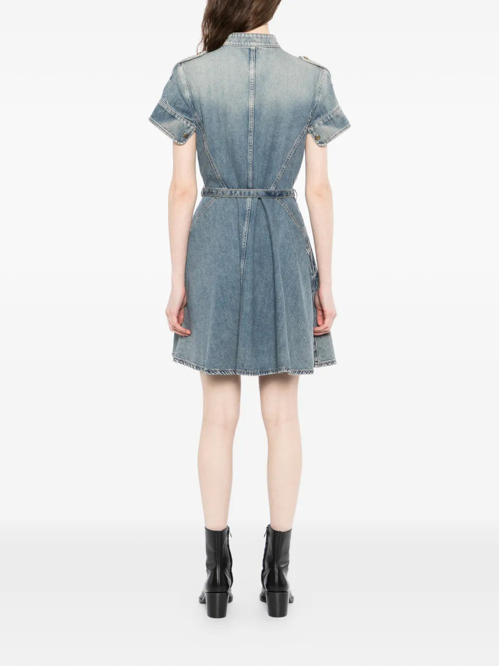 Alexander Mcqueen Denim Mini Dress