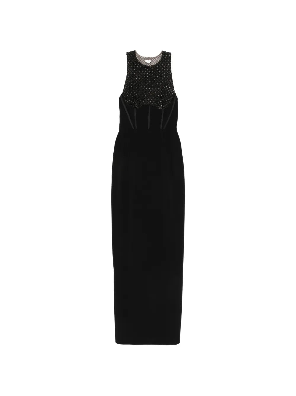 Elisabetta Franchi Rhinestone Embellished Maxi Dress