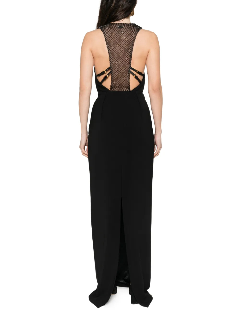 Elisabetta Franchi Rhinestone Embellished Maxi Dress