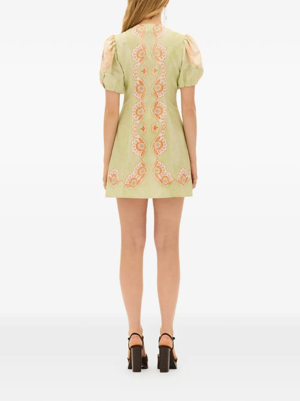 Kate Ford Matthiola Pannelled Button Mini Dress