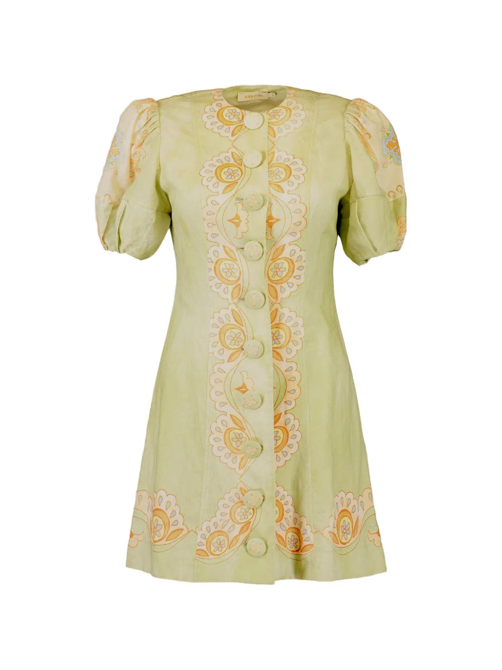 Kate Ford Matthiola Pannelled Button Mini Dress