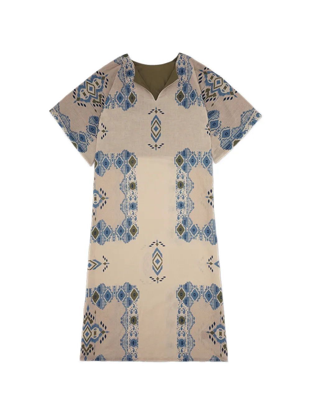 Fortela Acaia V Neck Midi Dress