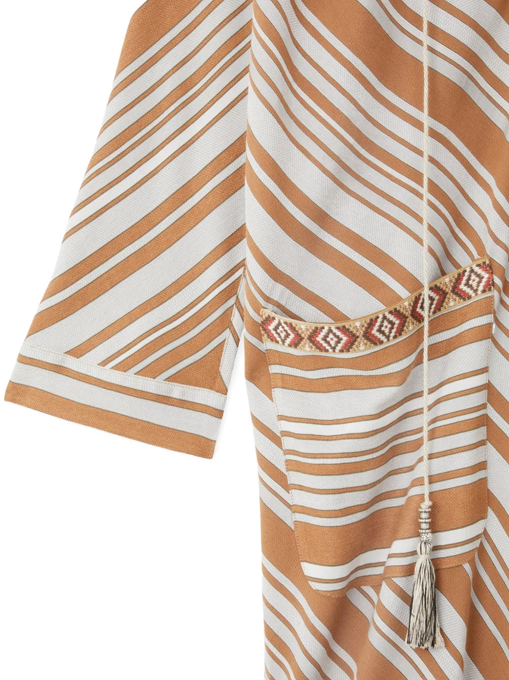 Fortela Afsar Geometric Stripe Midi Dress