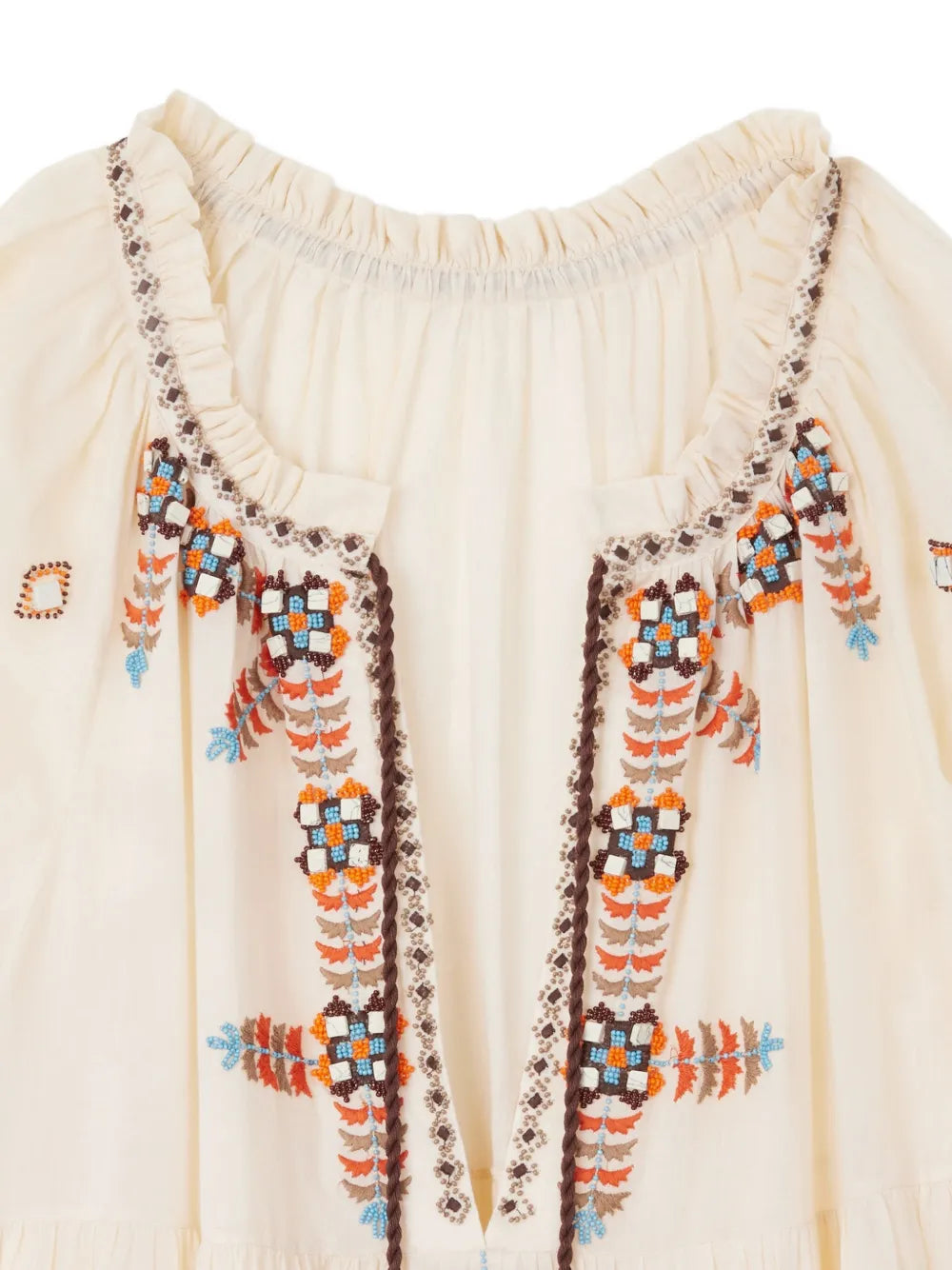 Fortela Arsia Crochet Embroidered Maxi Dress