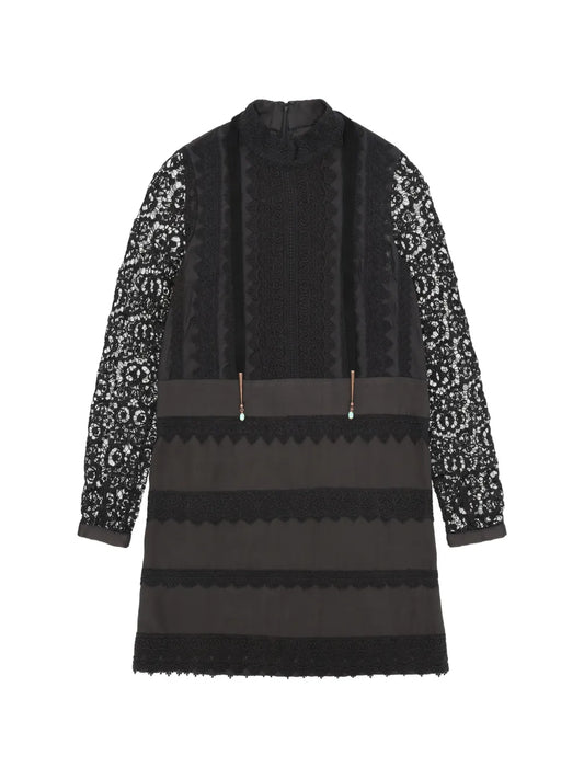 Fortela Gervaise Crochet Mini Dress