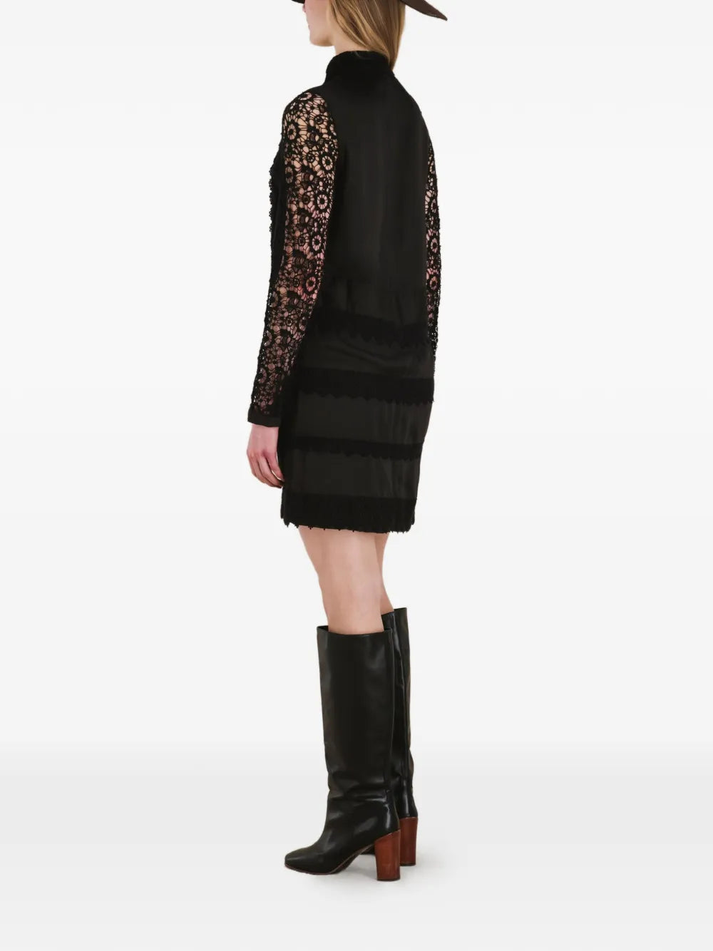 Fortela Gervaise Crochet Mini Dress