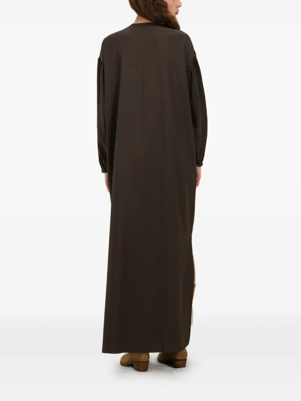 Fortela Allegral Embroidered V Neck Dress