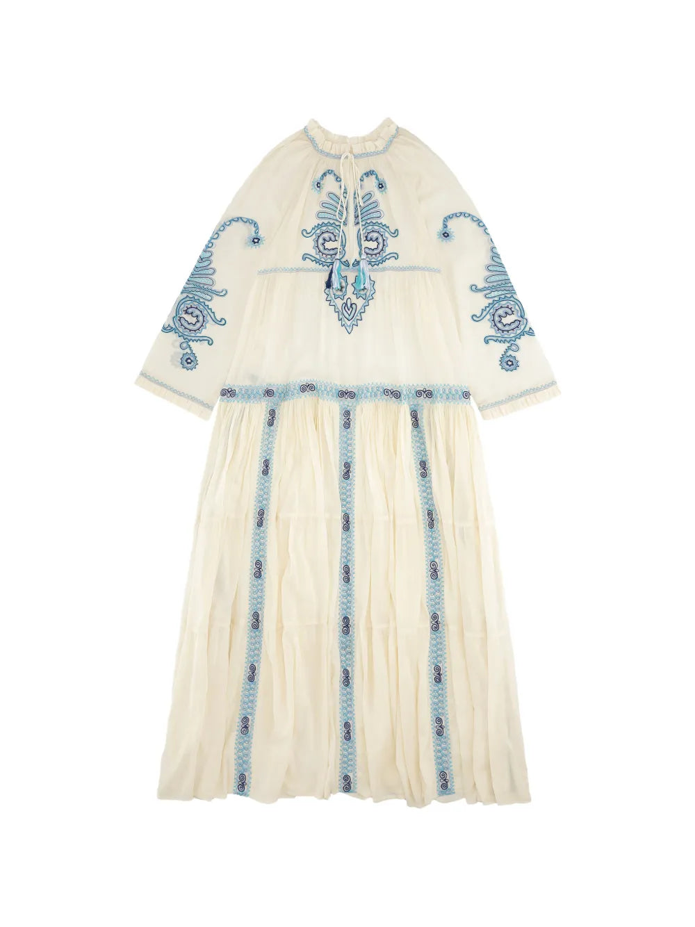 Fortela Embroidery Tassel Dress
