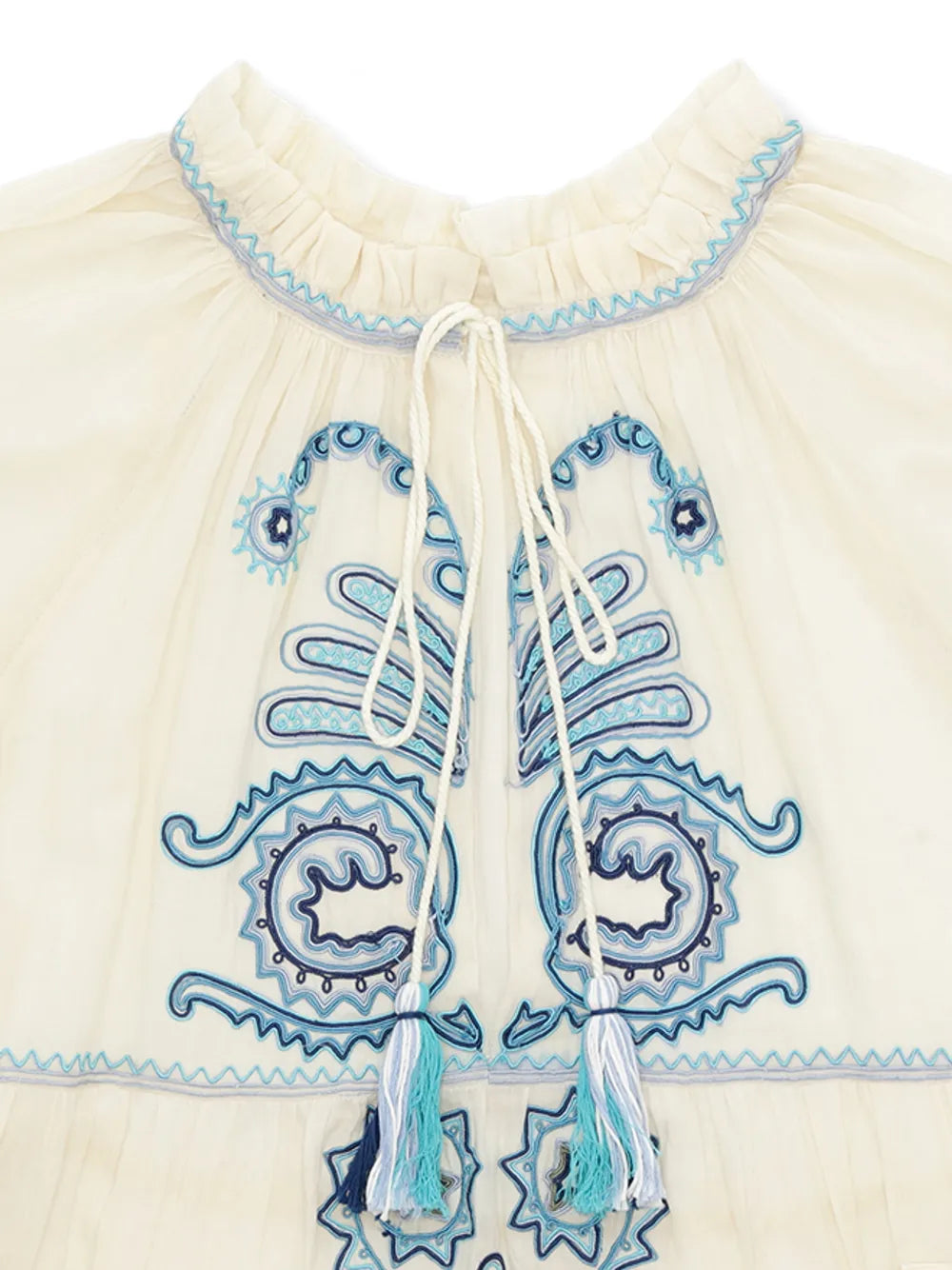 Fortela Embroidery Tassel Dress