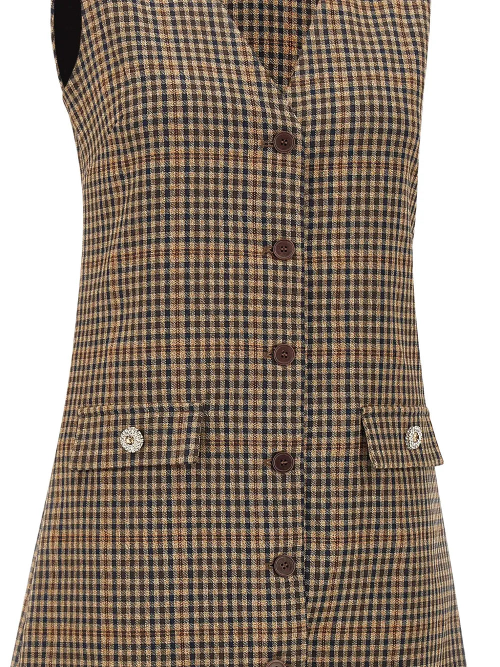 Liu Jo Plaid Pattern Mini Dress