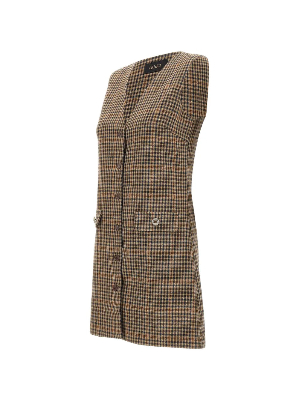 Liu Jo Plaid Pattern Mini Dress