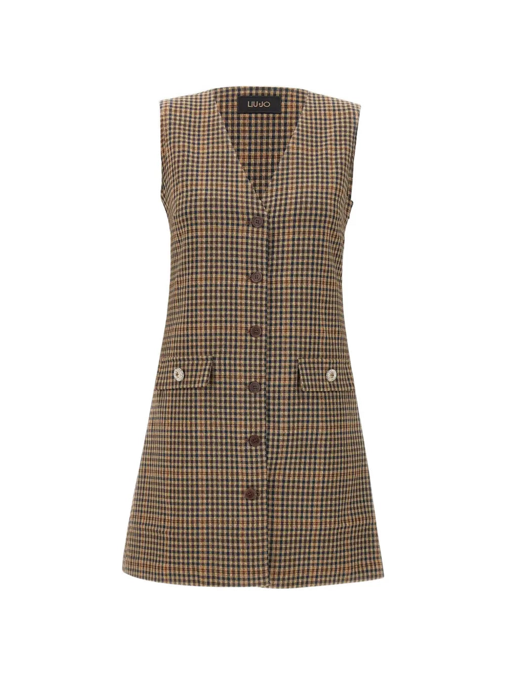 Liu Jo Plaid Pattern Mini Dress