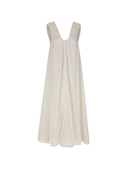 Faithfull The Brand Broderie Midi Dress
