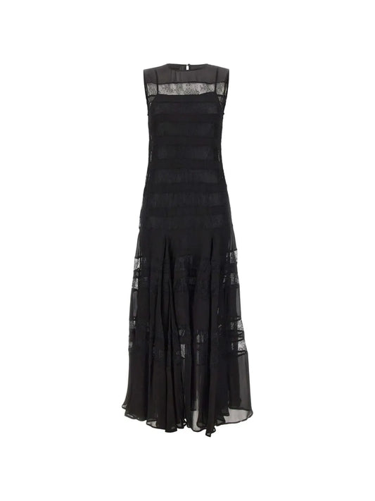 Marella Lace Ruffle Dress
