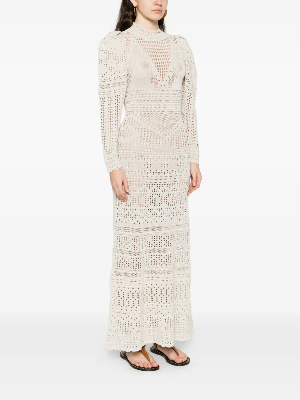 Isabel Marant Dione Long Sleeve Knitted Dress