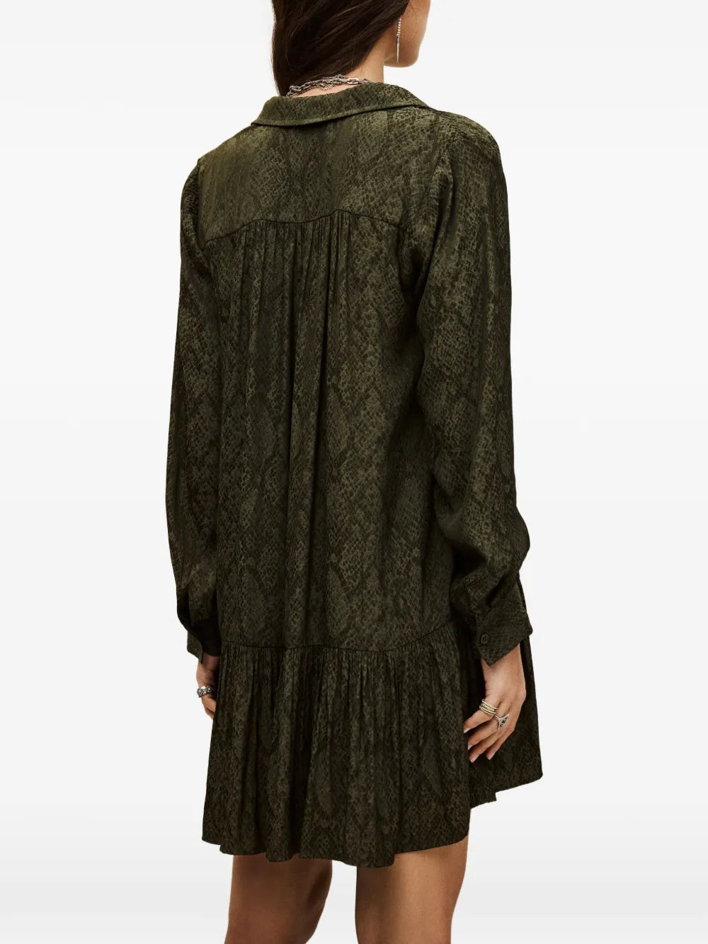 Bash Rosyna Snake Pattern Mini Dress