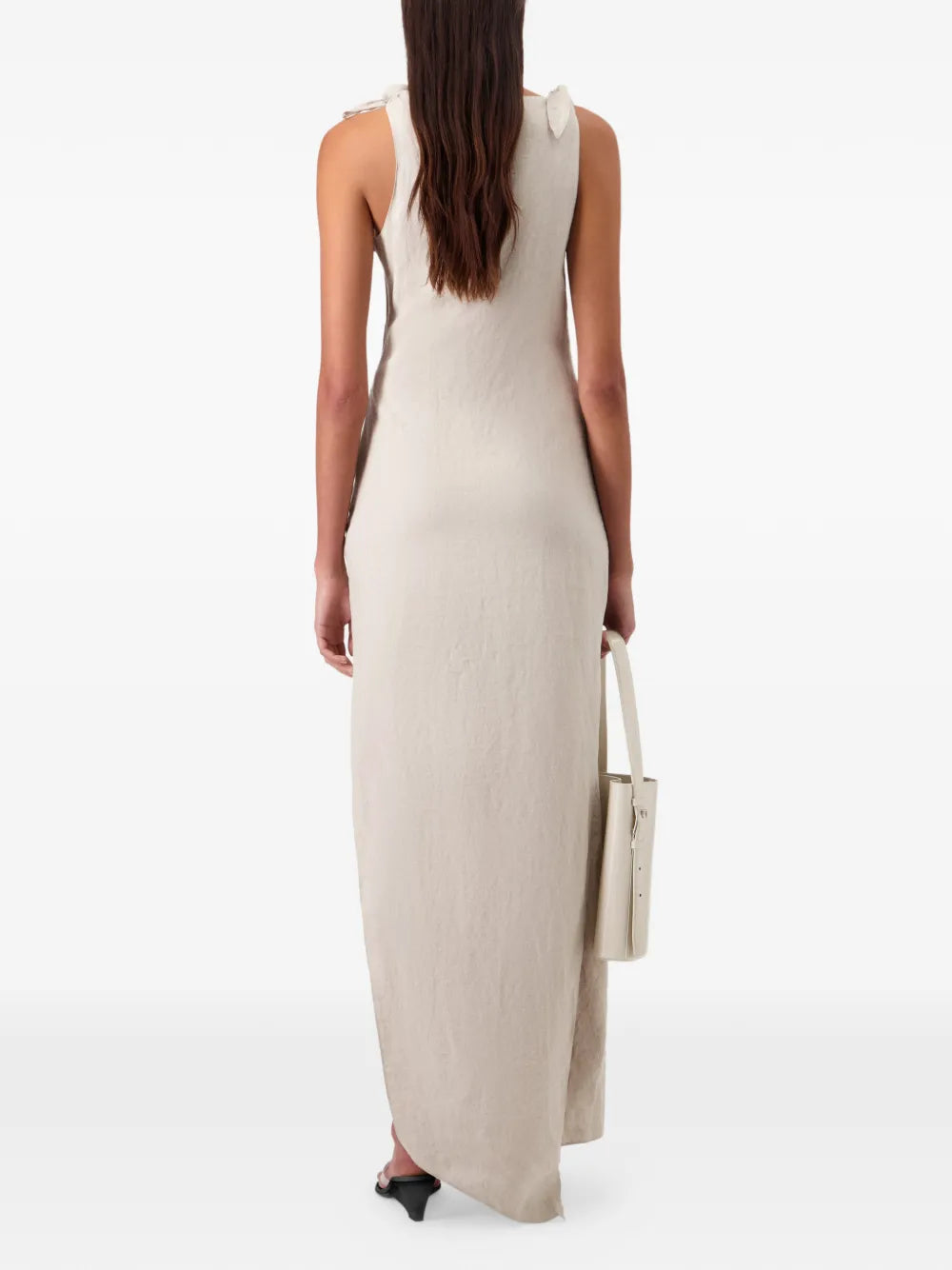 Coperni Rosette Knots Flower Gown Maxi Dress