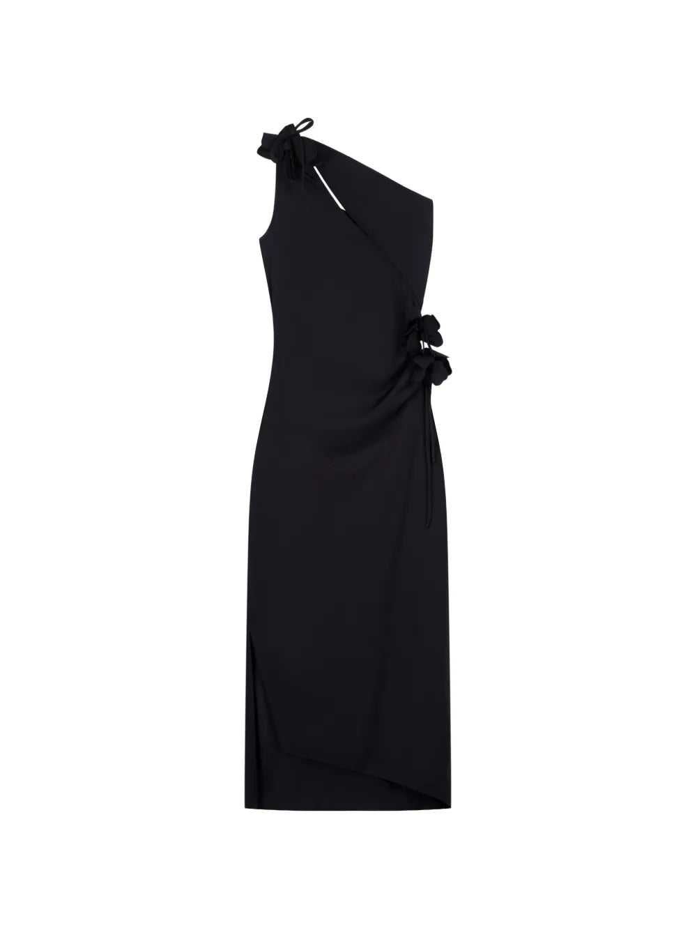 Coperni Asymmetric Mini Flower Dress