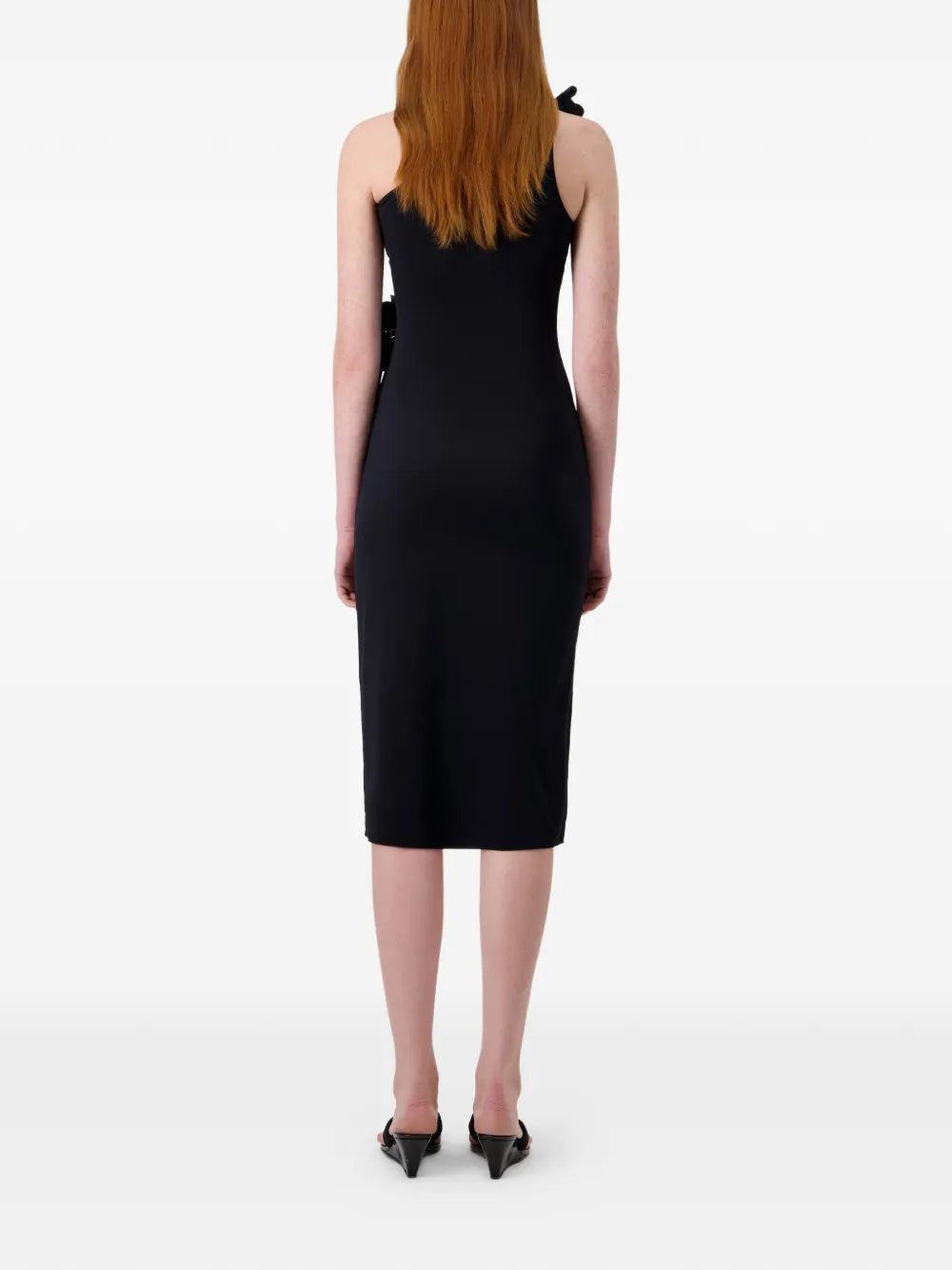Coperni Asymmetric Mini Flower Dress