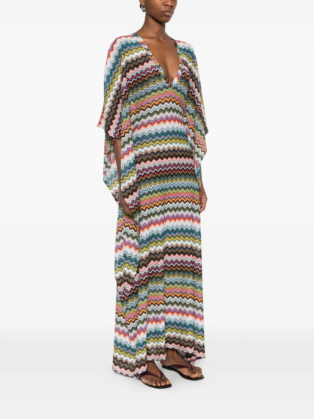Missoni V Neck Chevron Maxi Dress