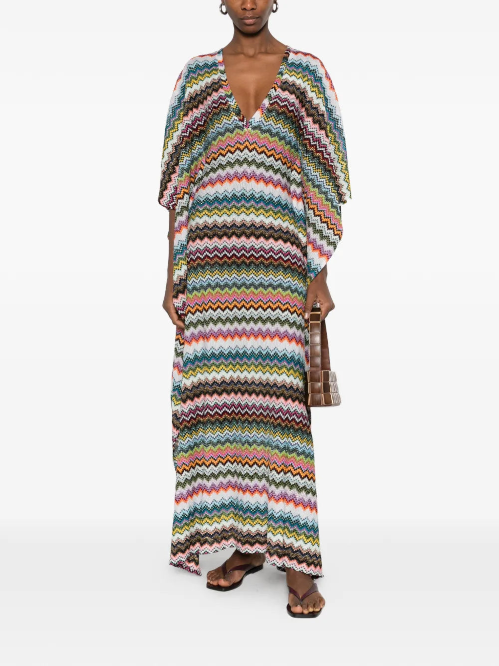Missoni V Neck Chevron Maxi Dress