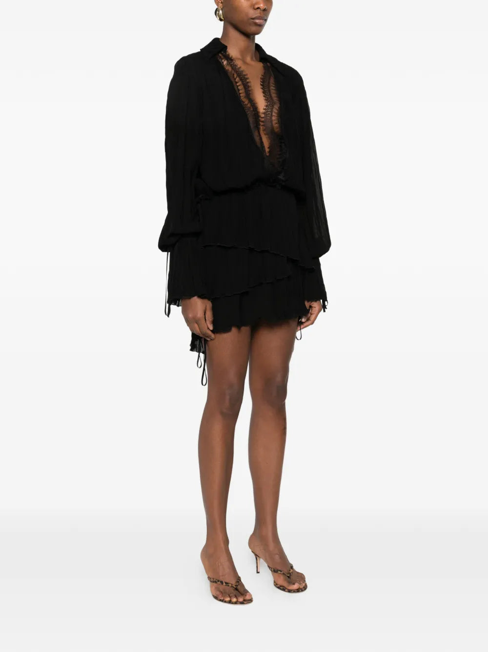 Blumarine Lace Trim Mini Dress