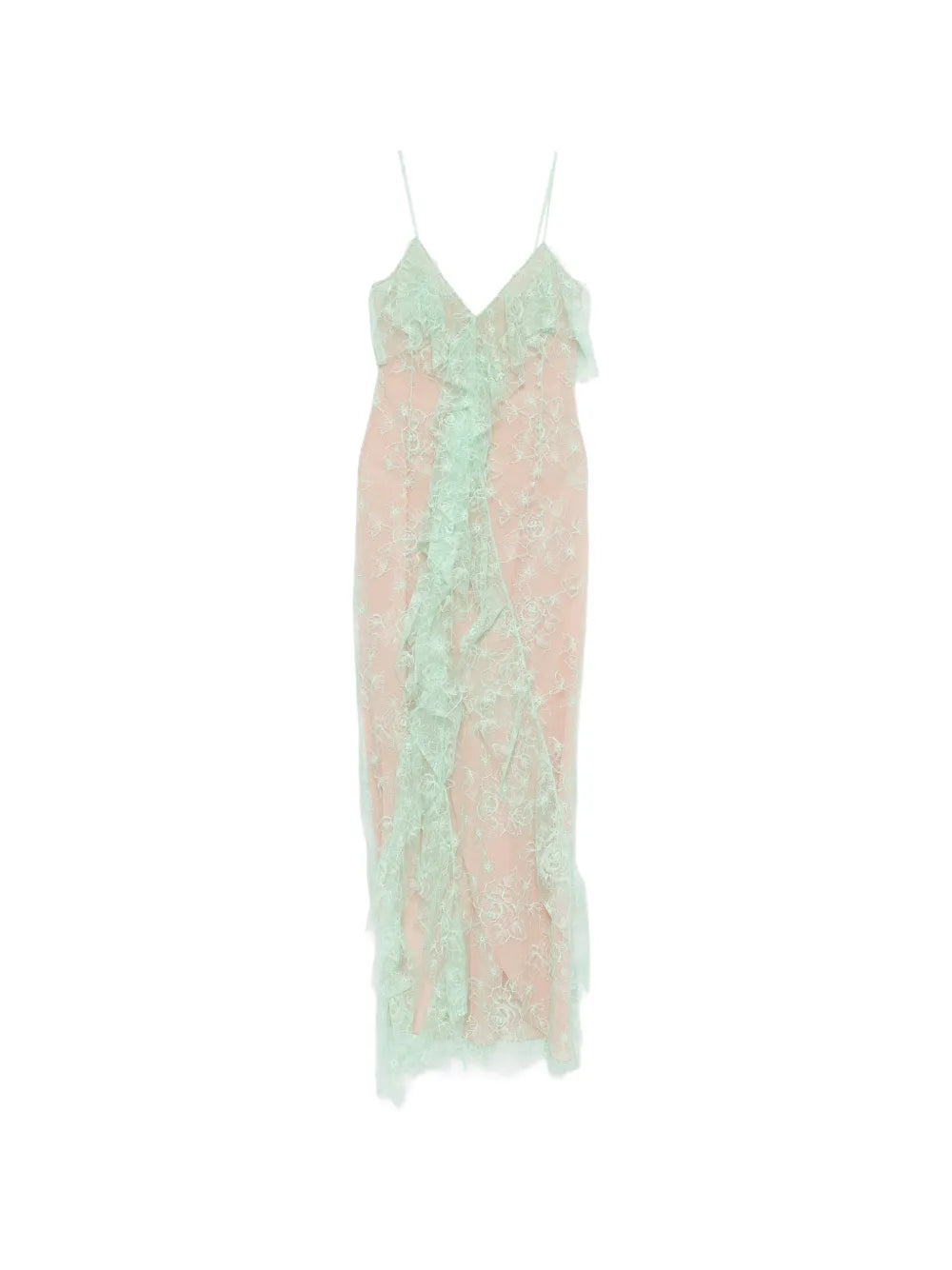 Blumarine Floral Lace Maxi Dress