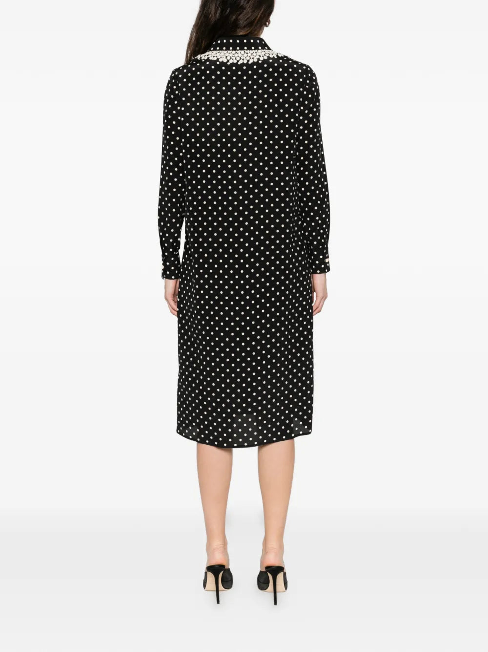Valentino Garavani Polka Dot Midi Shirt Dress