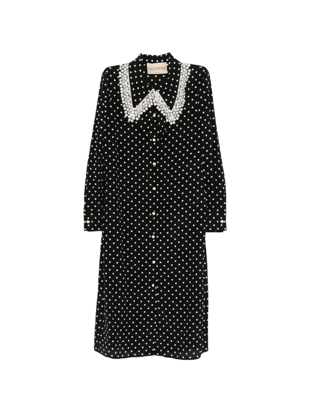 Valentino Garavani Polka Dot Midi Shirt Dress