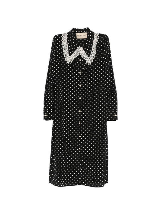 Valentino Garavani Polka Dot Midi Shirt Dress