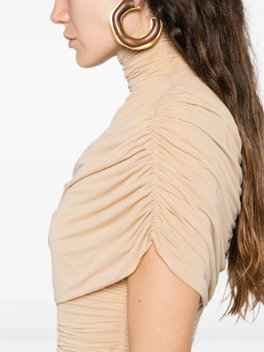 Magda Butrym Cape Effect Draped Midi Dress