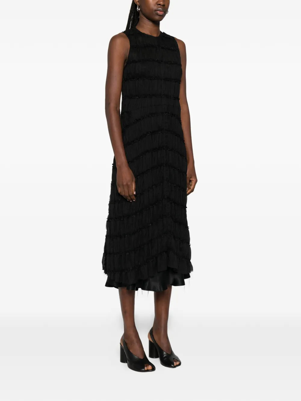 Song For The Mute Ruffled Midi Dress Set Of Two