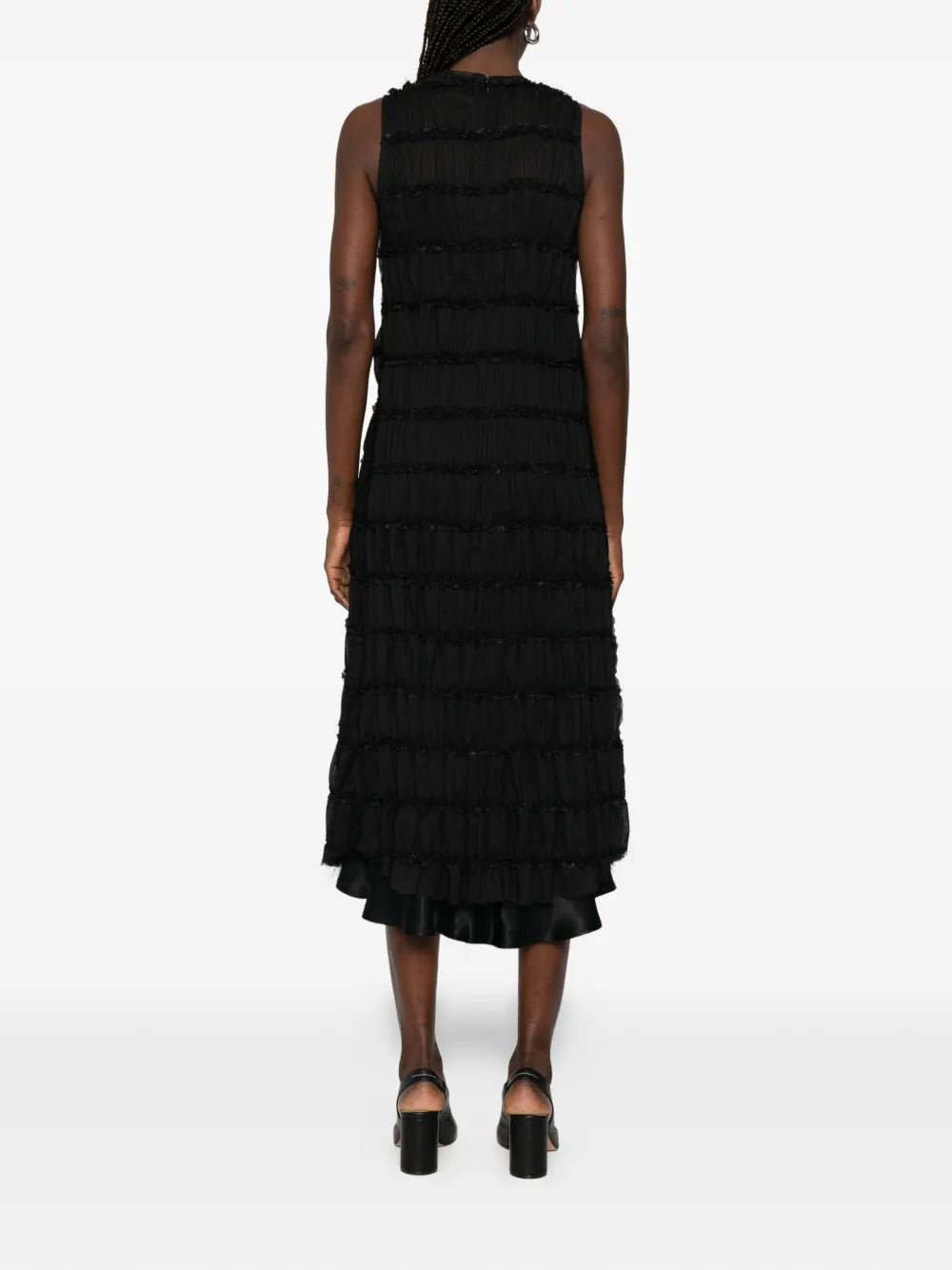 Song For The Mute Ruffled Midi Dress Set Of Two