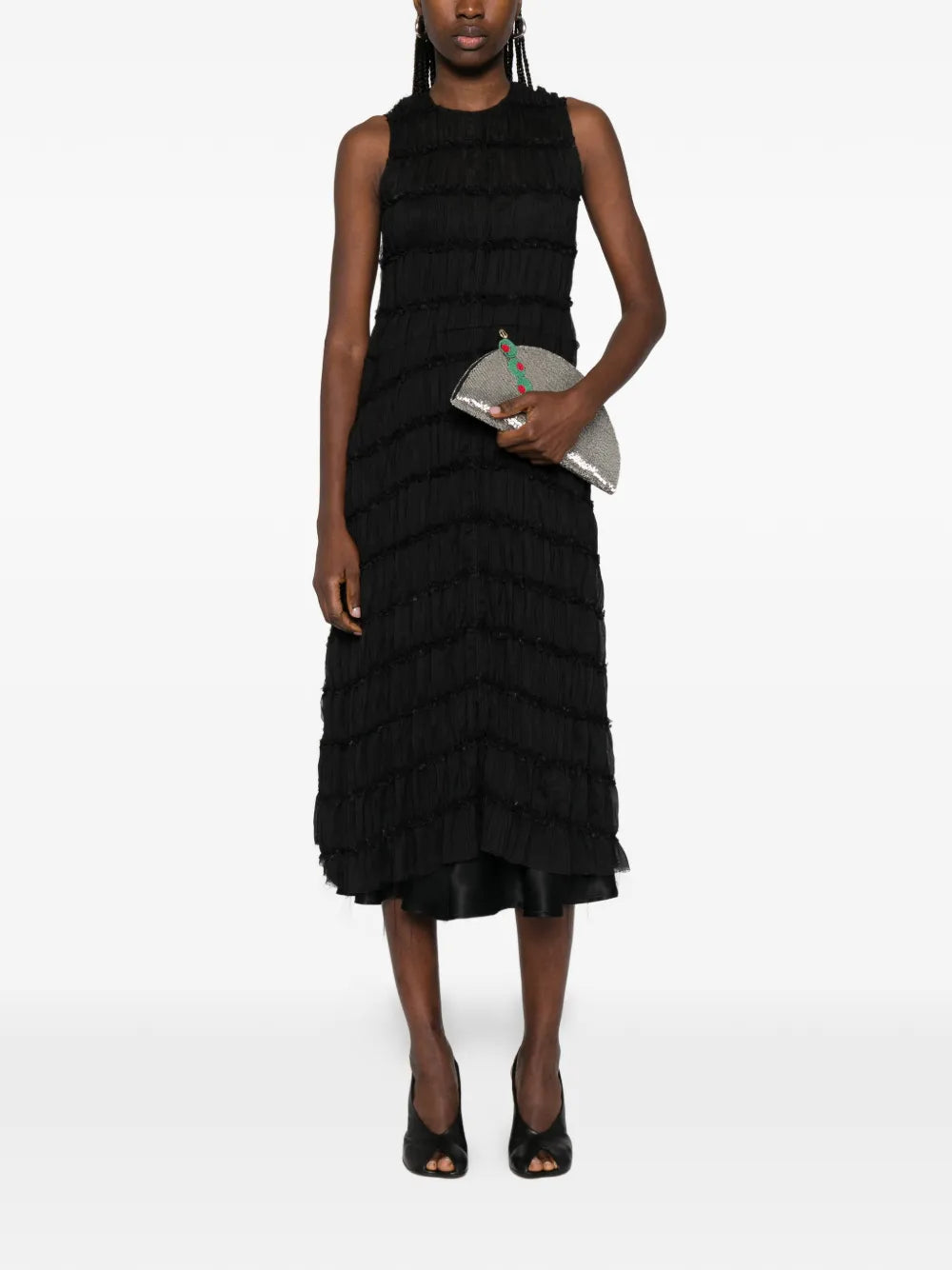Song For The Mute Ruffled Midi Dress Set Of Two