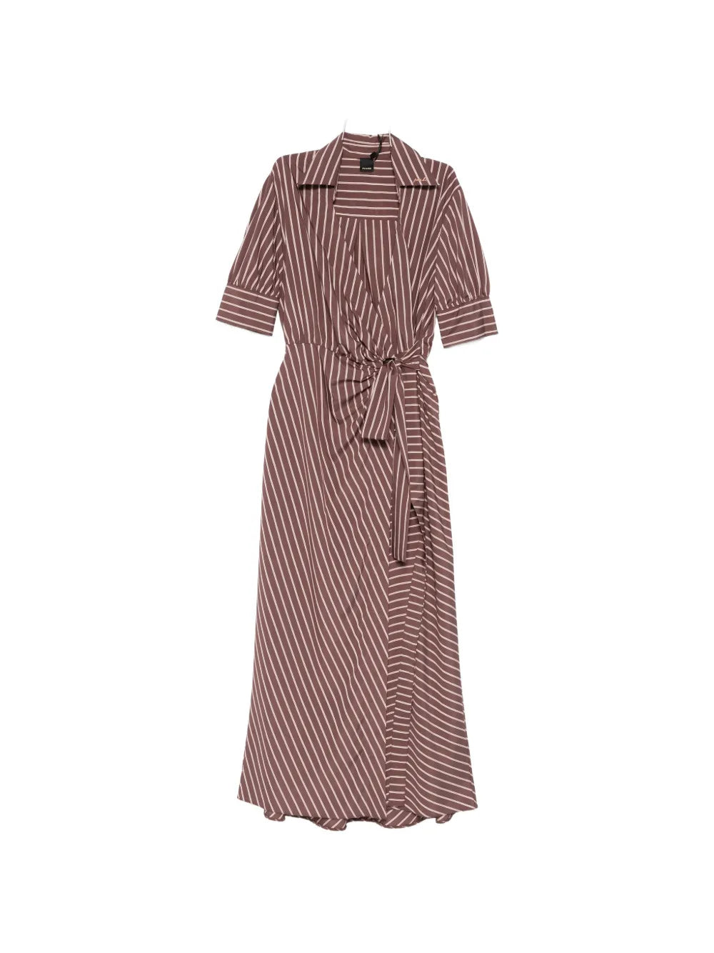Pinko Striped Maxi Shirt Dress