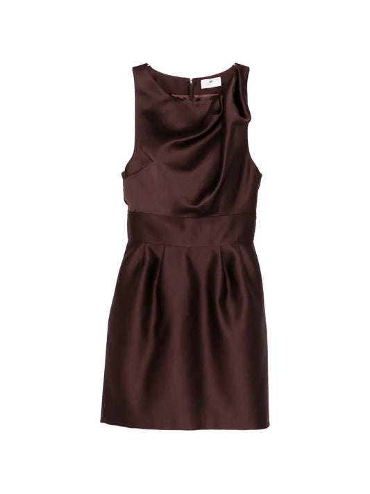 Elisabetta Franchi Draped Sleeveless Mini Dress