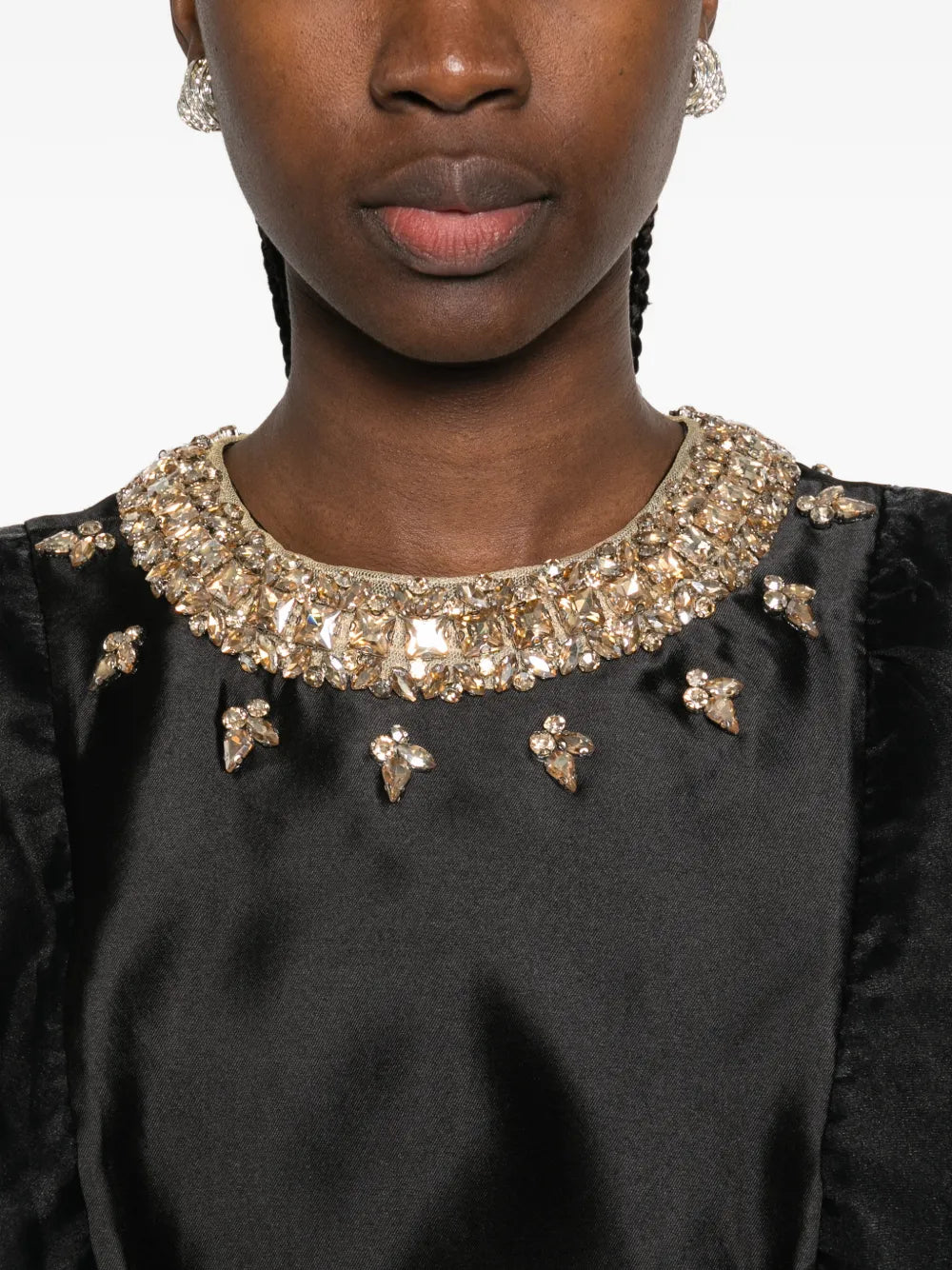 Baruni Ruffled Embellished Almas Dress