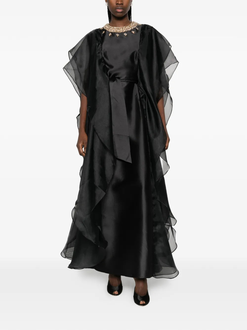 Baruni Ruffled Embellished Almas Dress