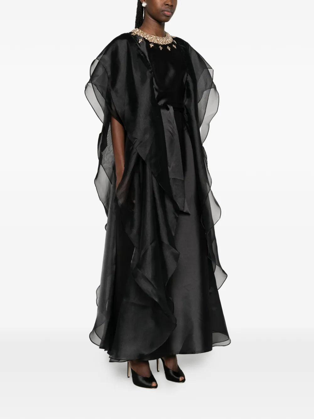 Baruni Ruffled Embellished Almas Dress
