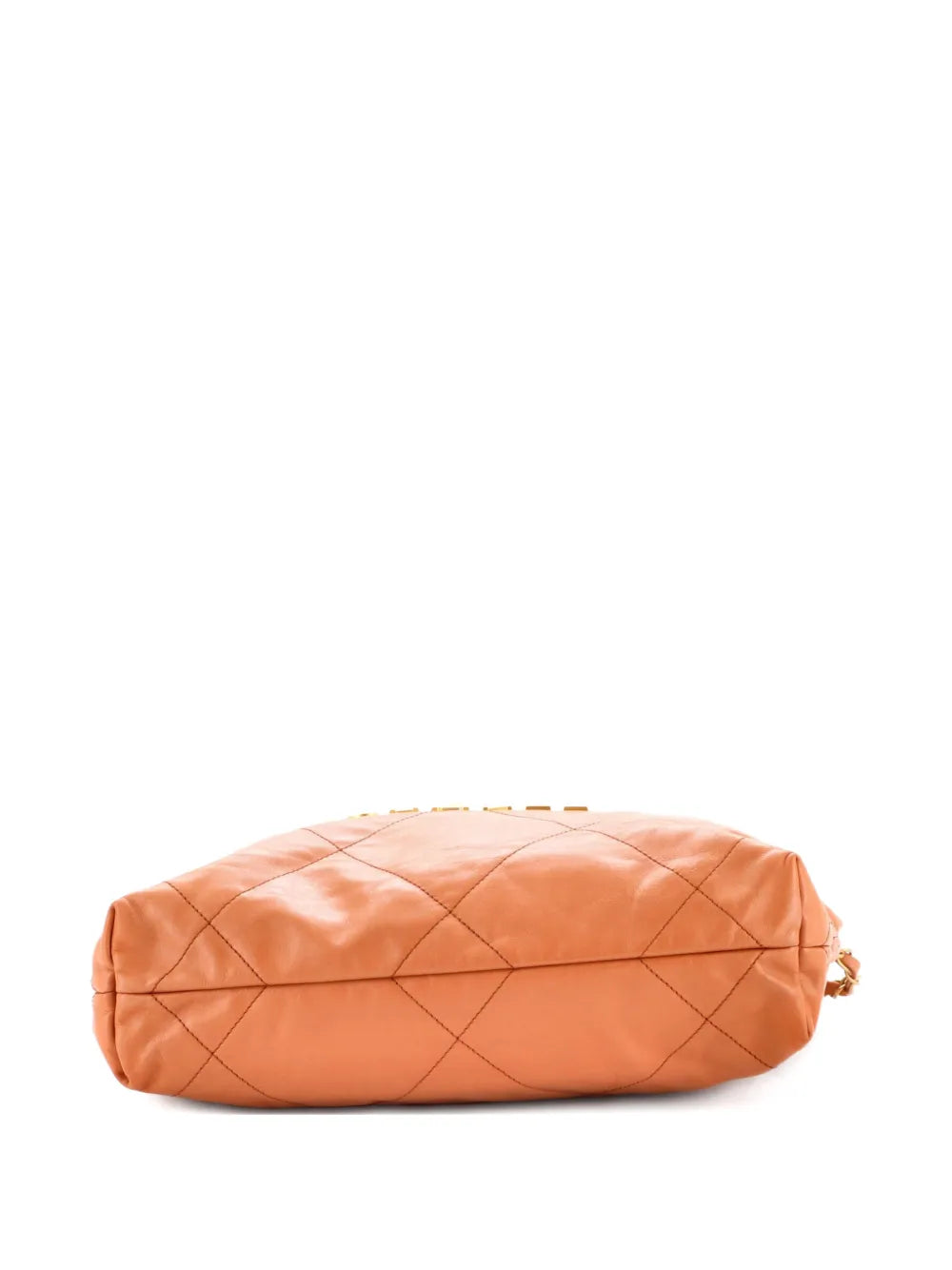 Chanel Pre Owned 22 Chain Quilted Calfskin Small Hobo Bag