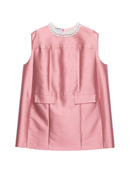 Prada Embroidered Mini Dress