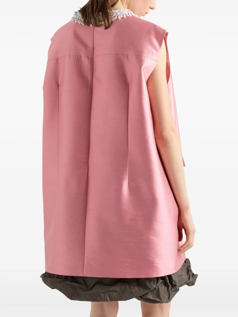Prada Embroidered Mini Dress