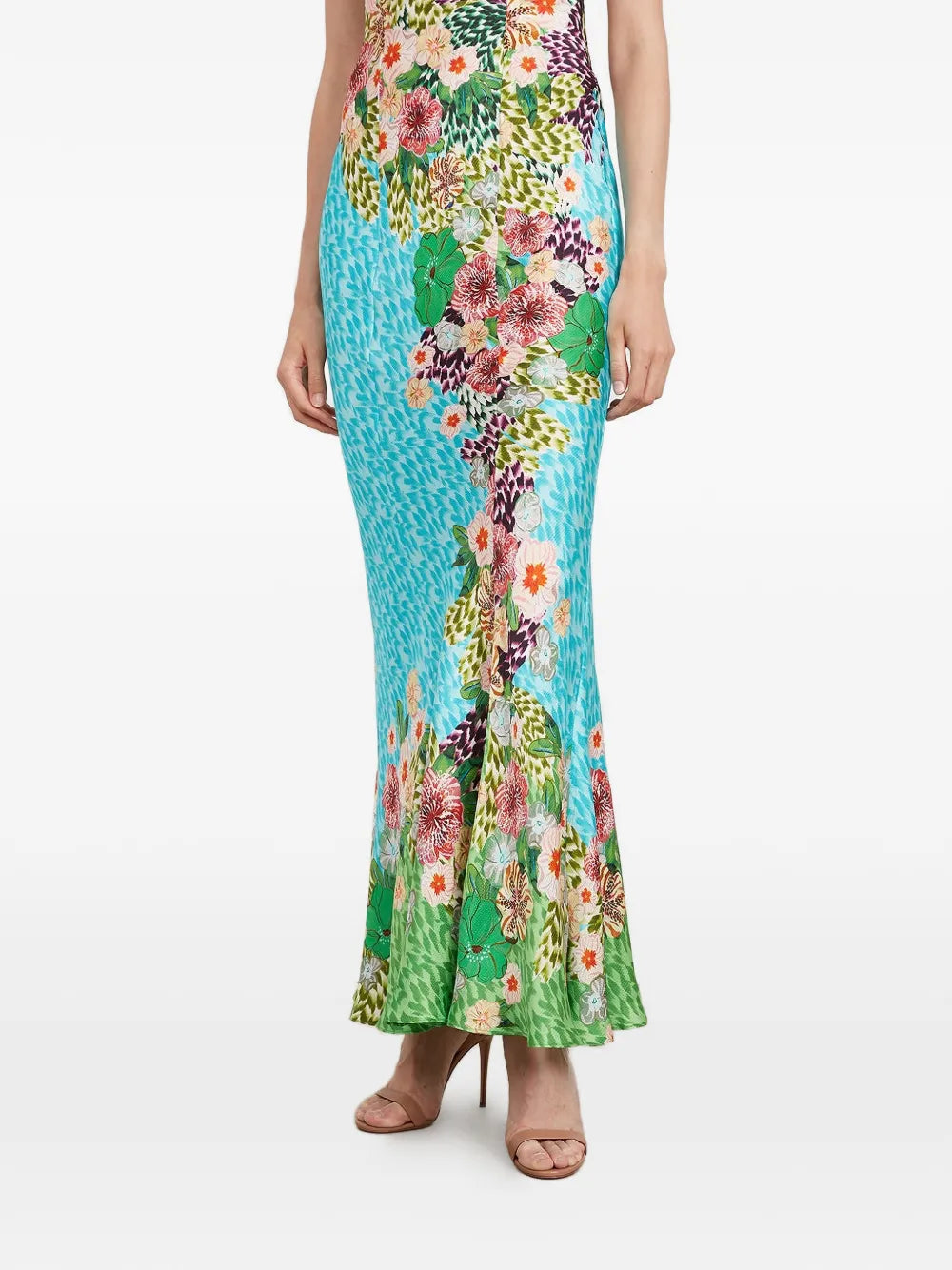 Saloni Renee Floral Print Maxi Dress