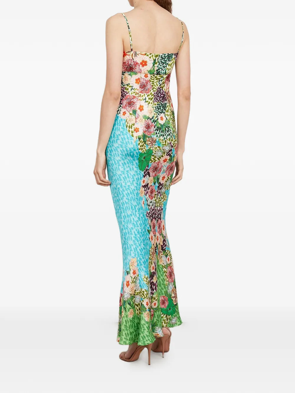 Saloni Renee Floral Print Maxi Dress