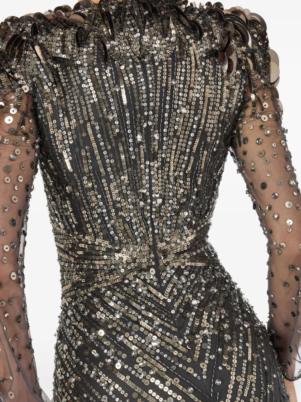 Jenny Packham Xenia Sequin Embellished Maxi Dress